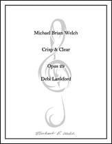 Crisp & Clear SATB choral sheet music cover